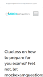 Mobile Screenshot of mockexamquestions.com