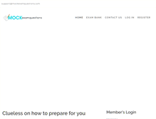 Tablet Screenshot of mockexamquestions.com